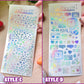 Deco Holographic Stickers Sheet (16 Styles options)