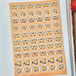 Tiger Mishi Emoji Clear vinyl Sticker sheet! - cute kawaii stickers