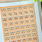 Tiger Mishi Emoji Clear vinyl Sticker sheet! - cute kawaii stickers