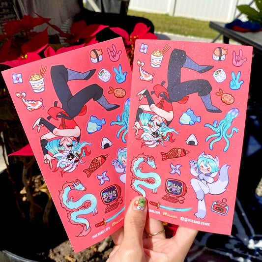 Ninja girl ! 🐉 Susi Sticker sheet!