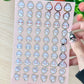 Bunny Pipin Clear vinyl Sticker sheet! - cute kawaii stickers
