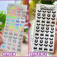 Deco Holographic Stickers Sheet (16 Styles options)