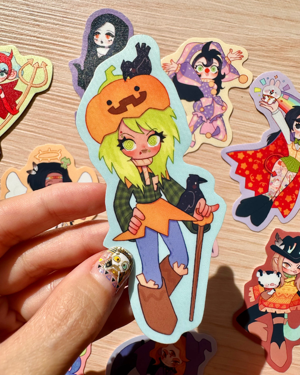 Original Characters vinyl sticker set!🎃