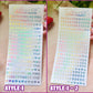 Deco Holographic Stickers Sheet (16 Styles options)