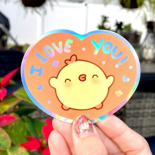 I Love You ! - Holo Pipa Sticker