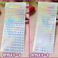 Deco Holographic Stickers Sheet (16 Styles options)