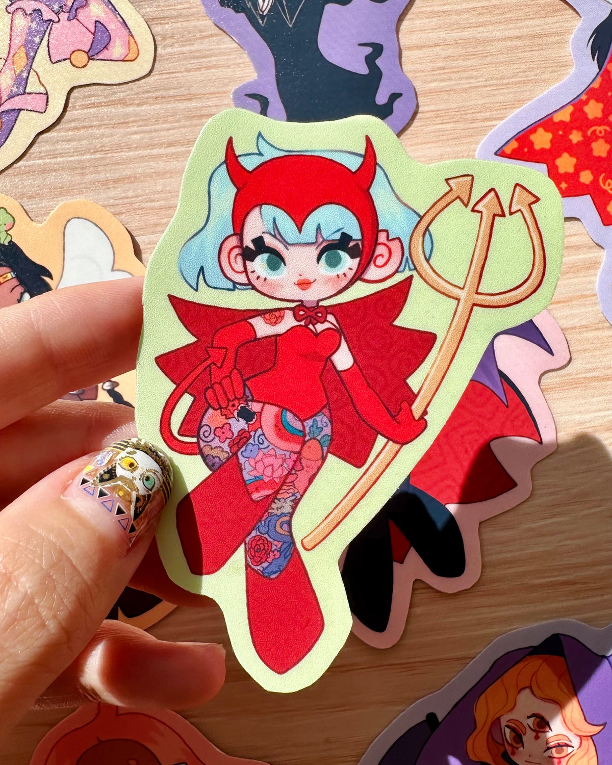 Original Characters vinyl sticker set!🎃