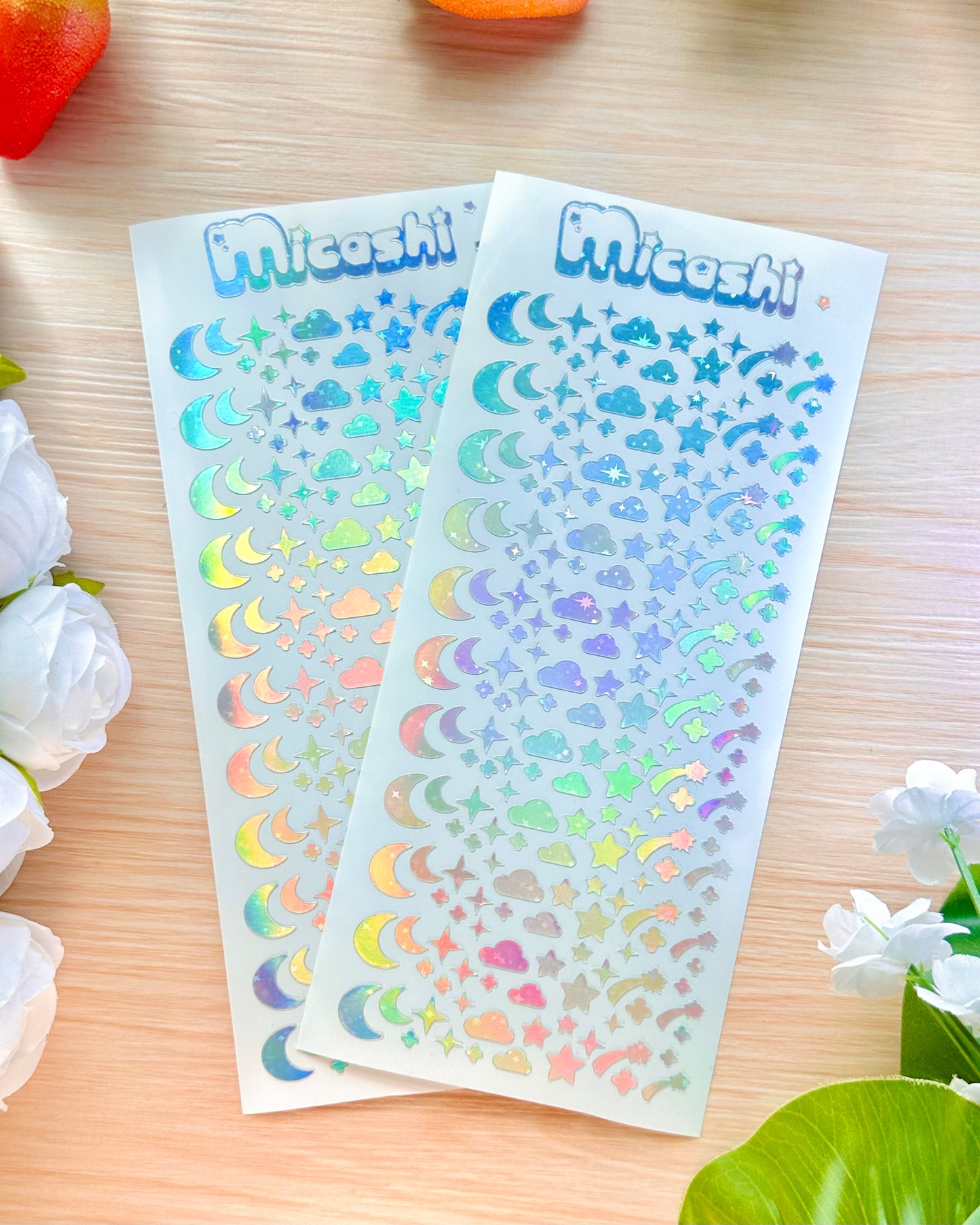 Sky Holographic Stickers Sheet