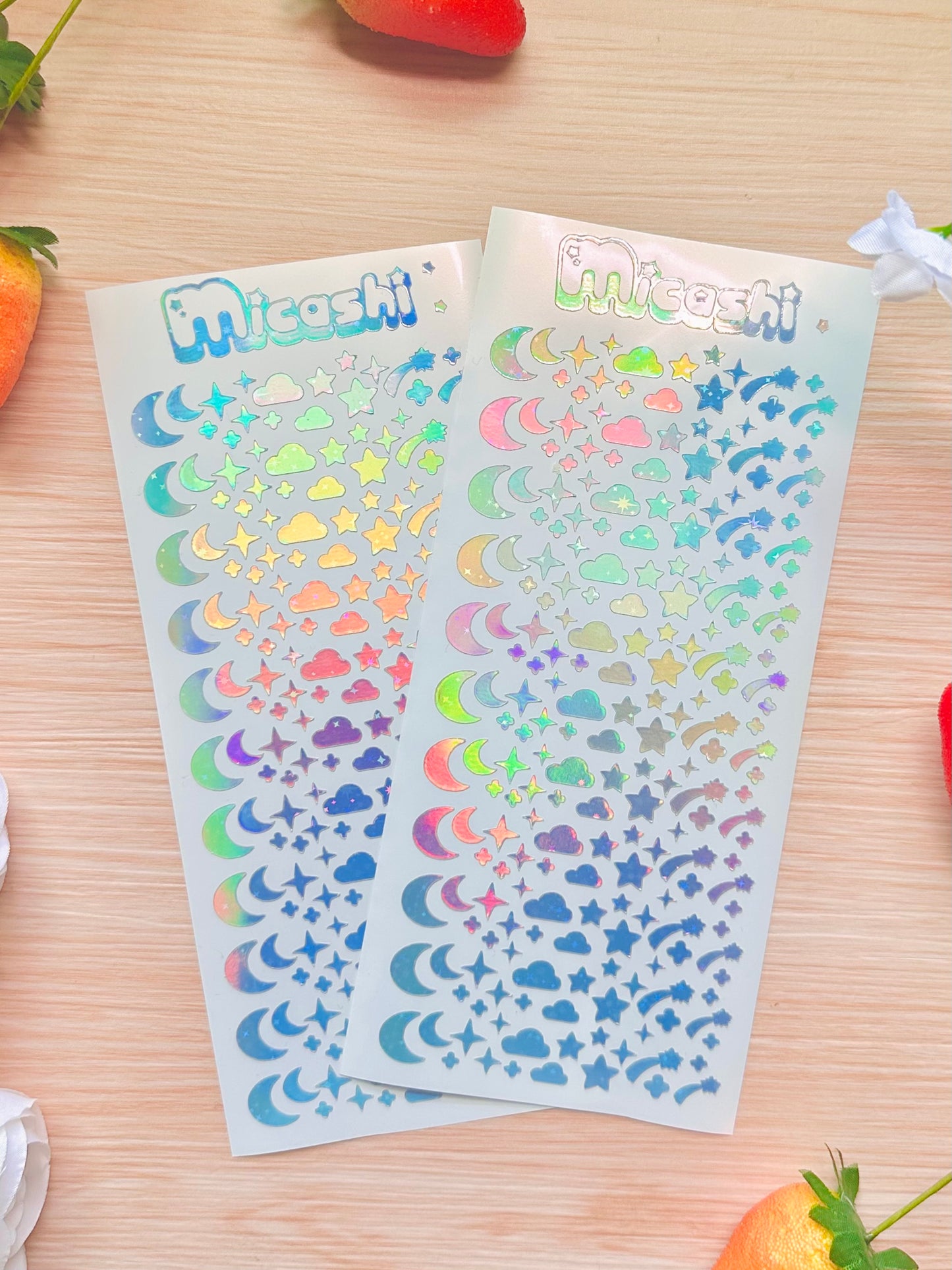 Sky Holographic Stickers Sheet