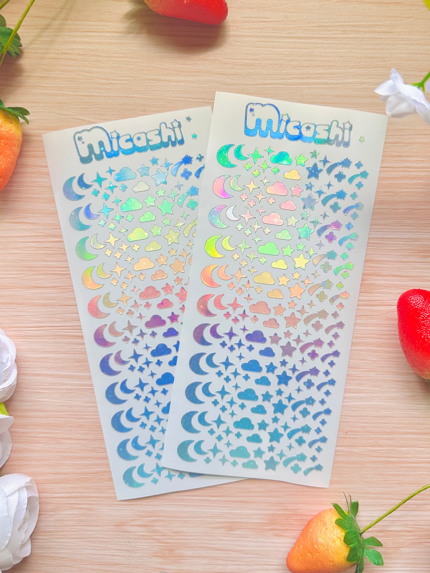 Sky Holographic Stickers Sheet