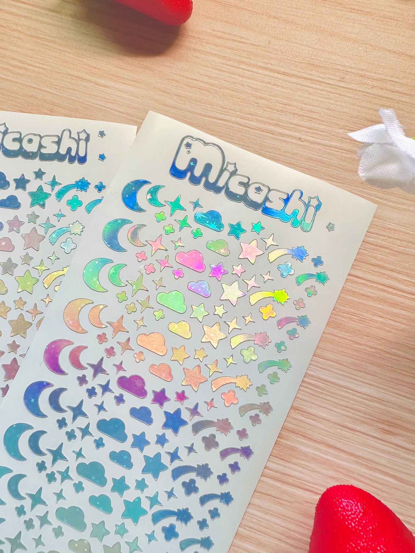 Sky Holographic Stickers Sheet