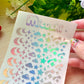 Sky Holographic Stickers Sheet