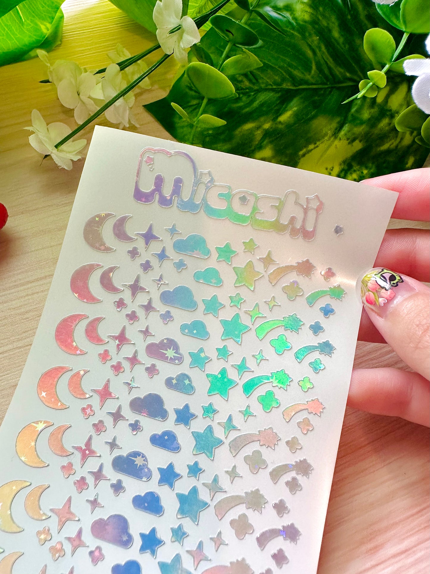 Sky Holographic Stickers Sheet