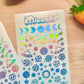Space Universe Holographic stickers sheet