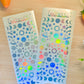 Space Universe Holographic stickers sheet