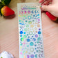 Space Universe Holographic stickers sheet