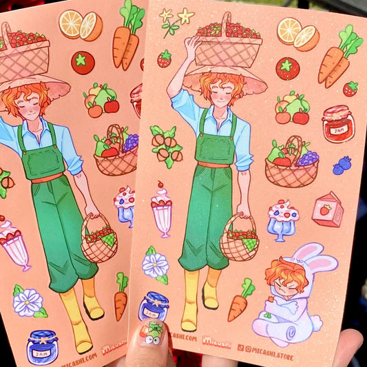 Farmcore ! 🥕 Renji Sticker sheet!