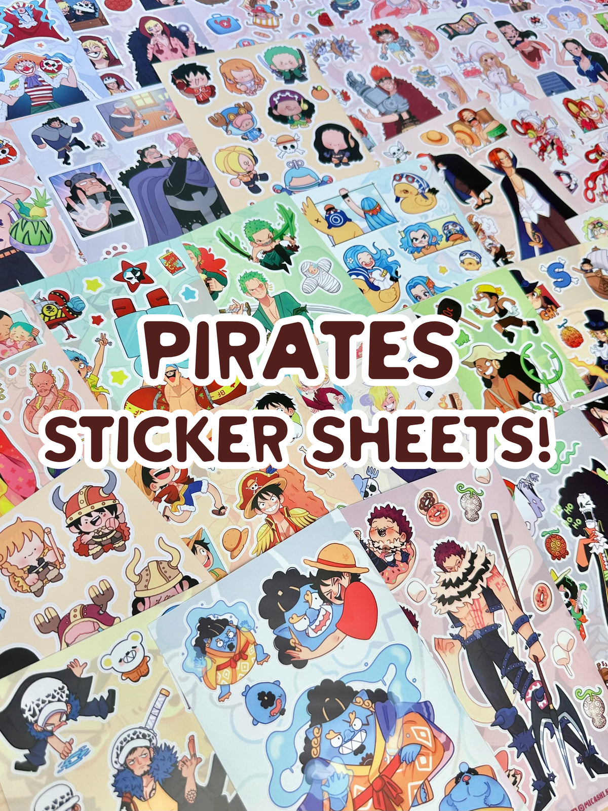 Pirates vinyl sticker sheets! :D