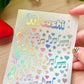 Deco Holographic Stickers Sheet (16 Styles options)