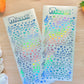 Music Holographic Stickers Sheet