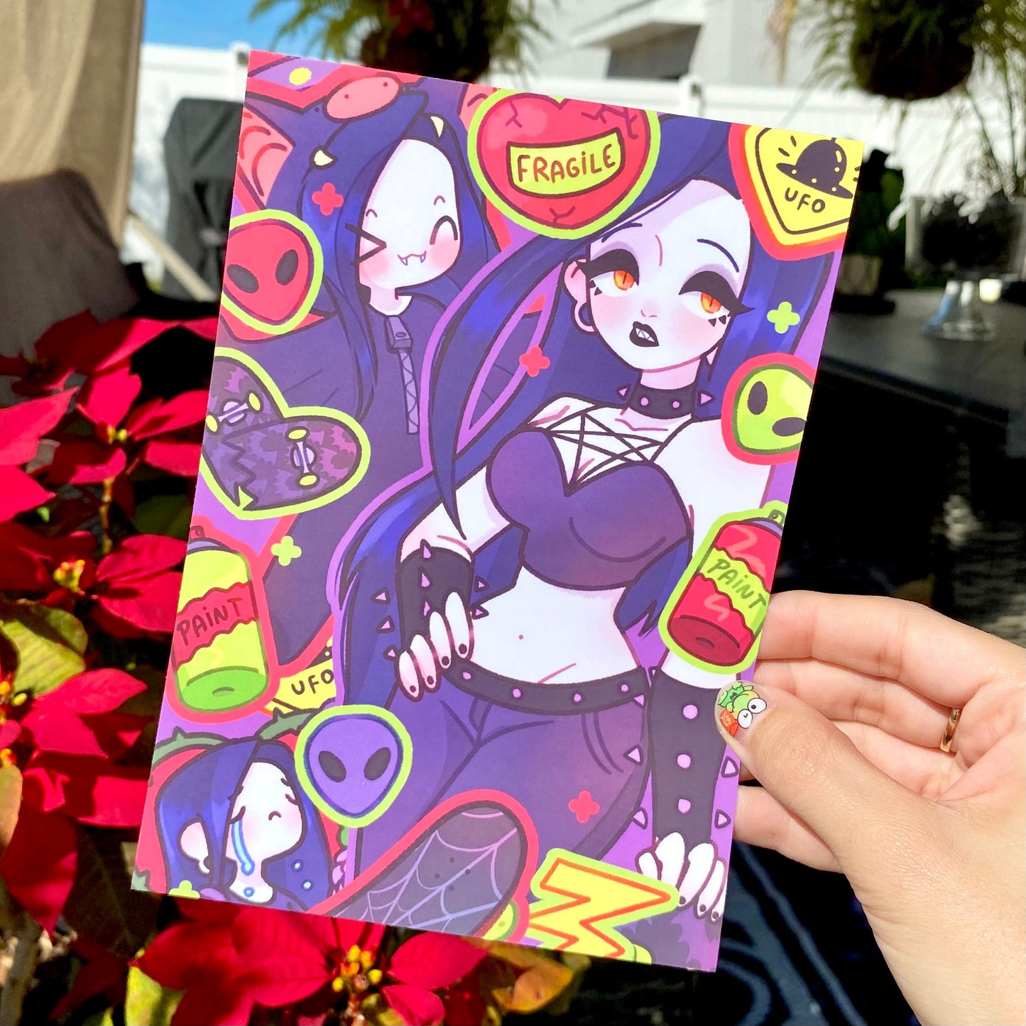 Bat Micaela holographic Stickers!