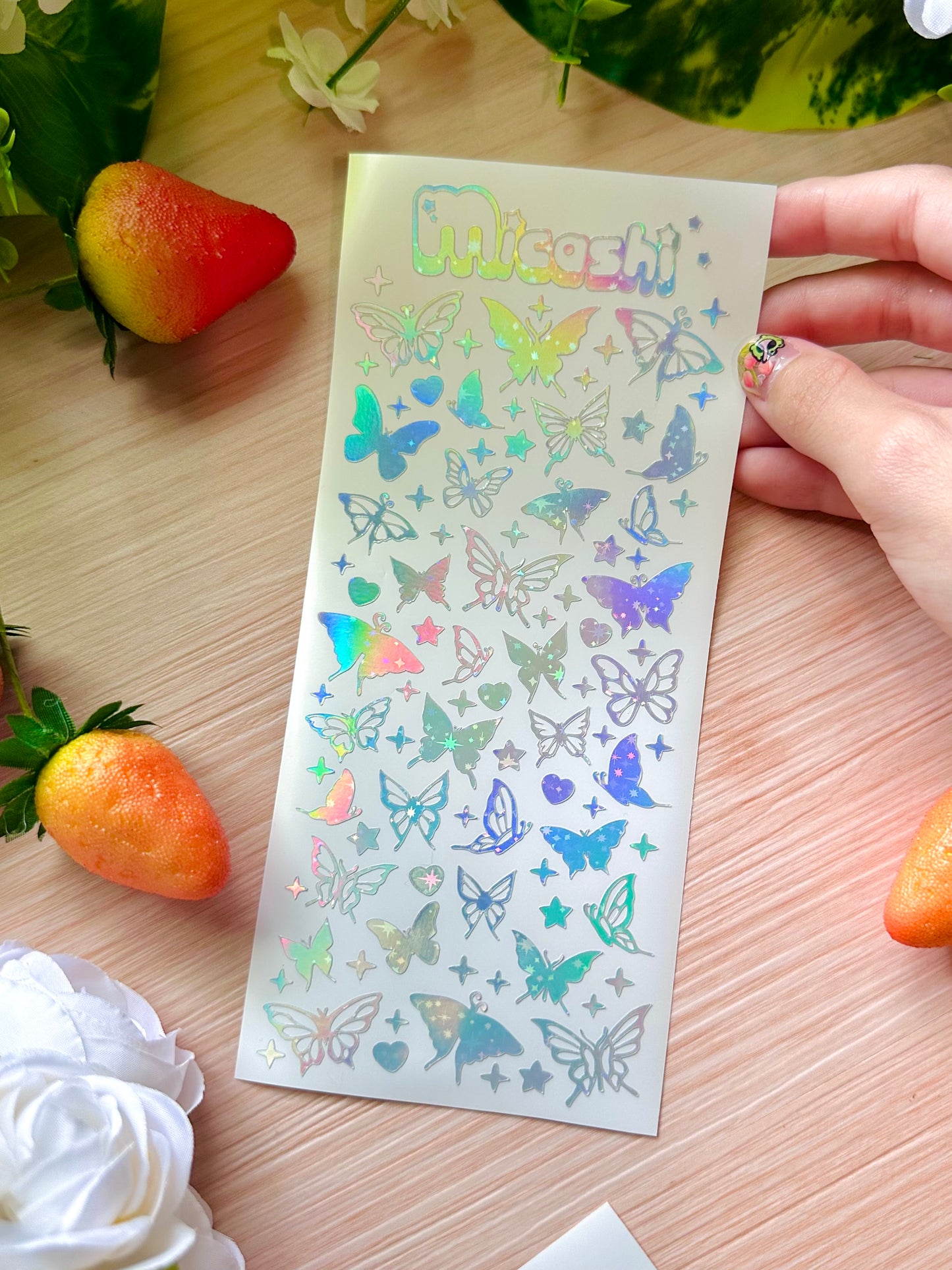 Butterflies Holographic Sticker Sheet