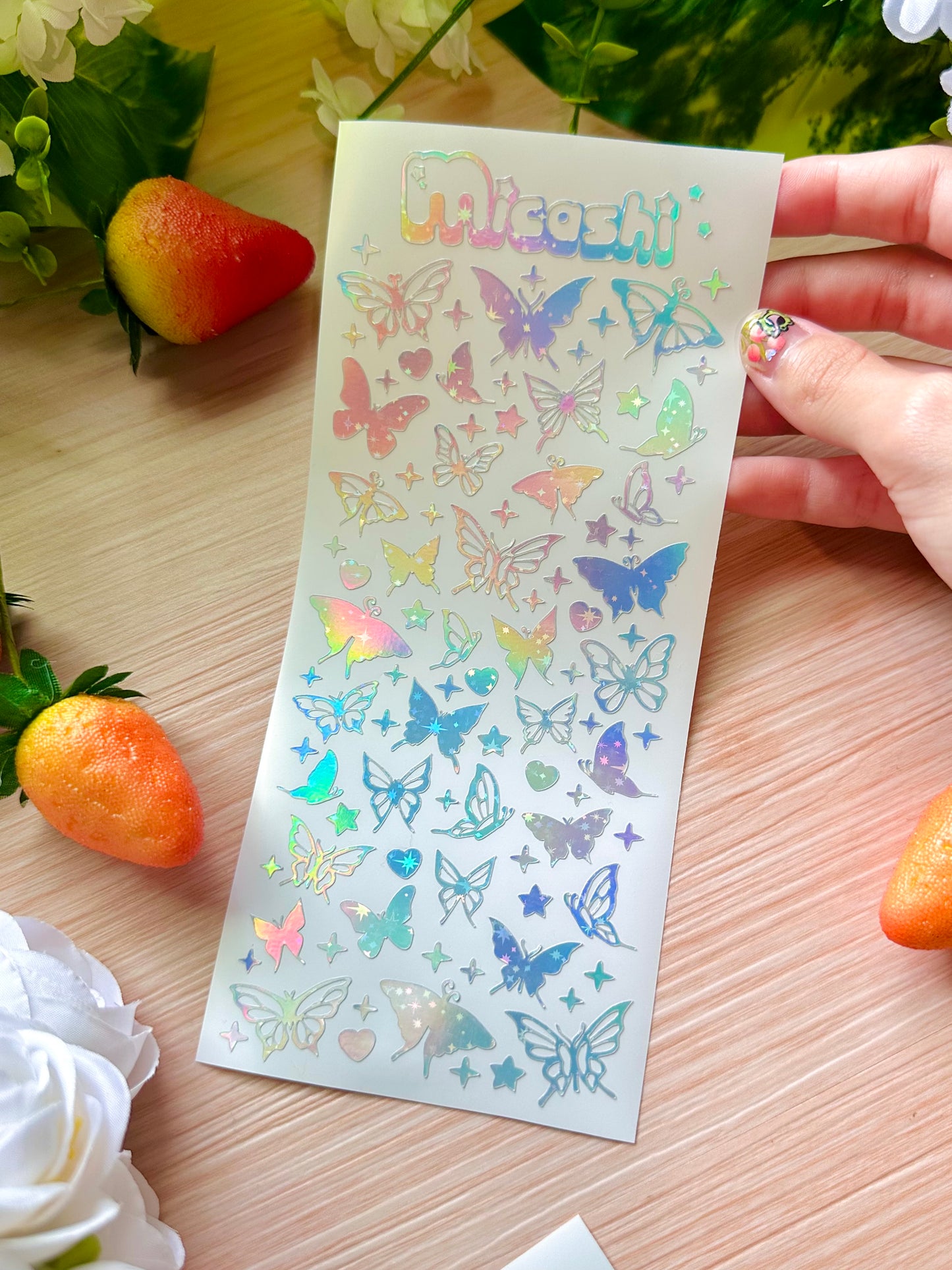 Butterflies Holographic Sticker Sheet