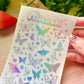 Butterflies Holographic Sticker Sheet