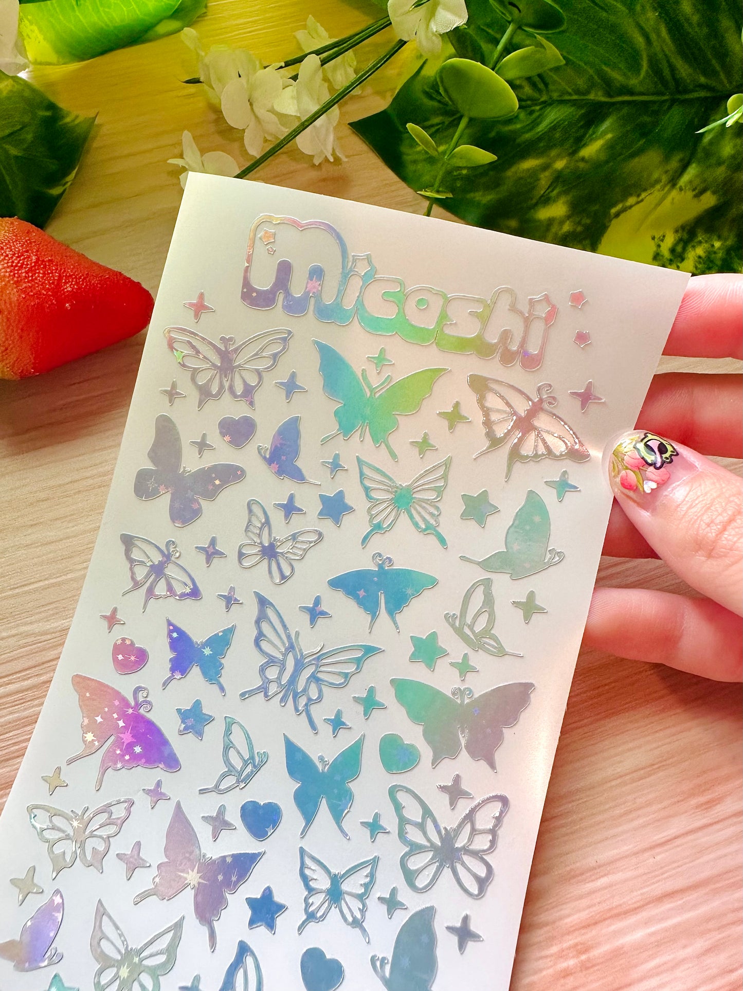 Butterflies Holographic Sticker Sheet