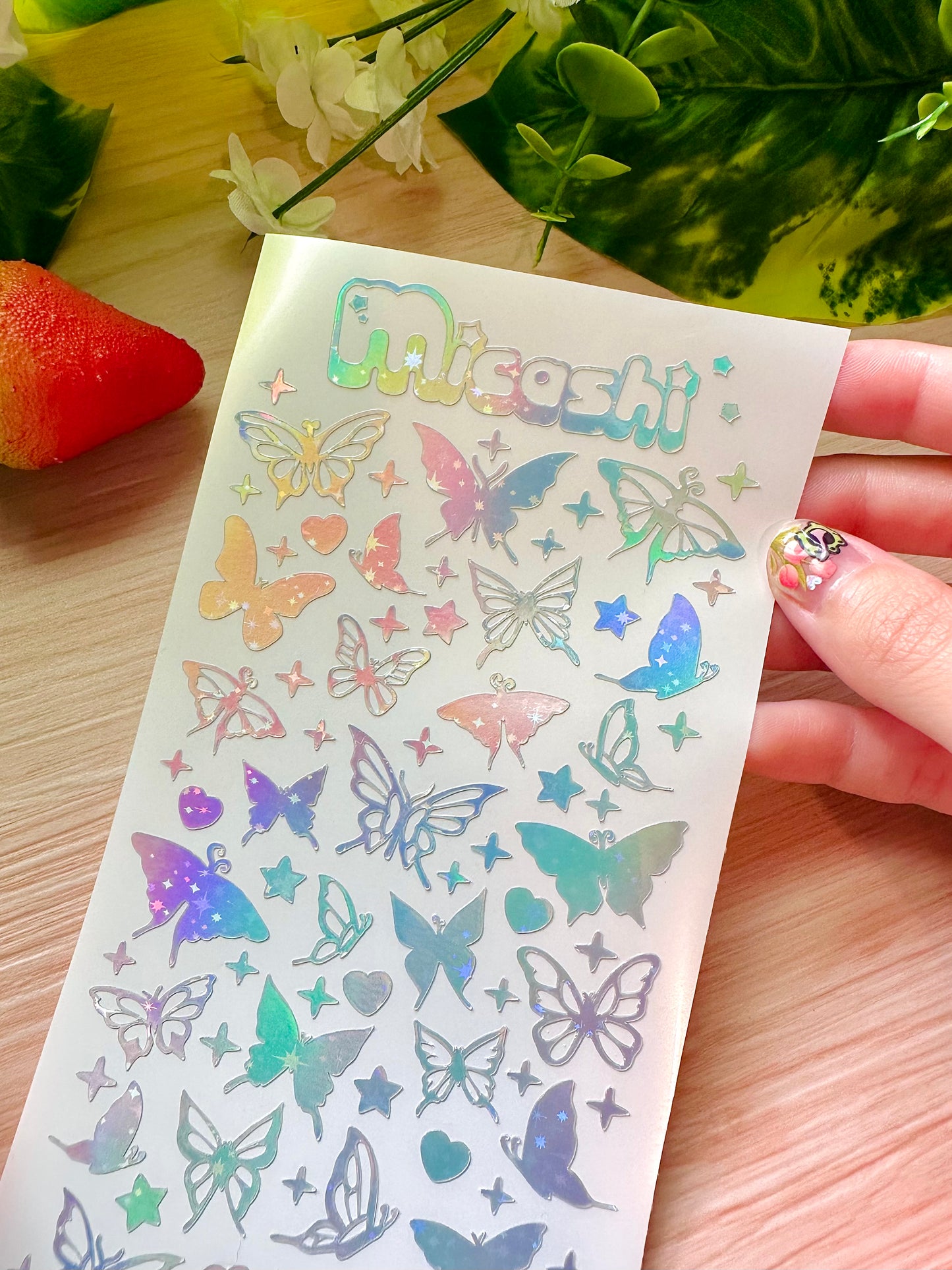 Butterflies Holographic Sticker Sheet