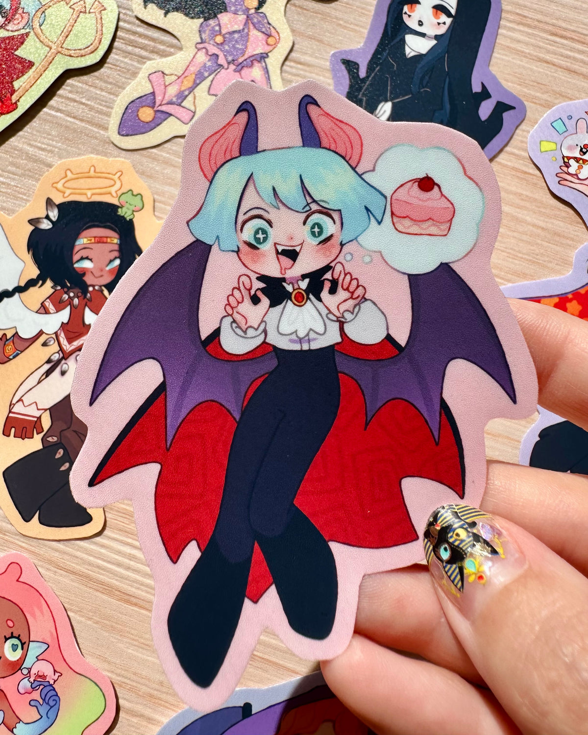 Original Characters vinyl sticker set!🎃