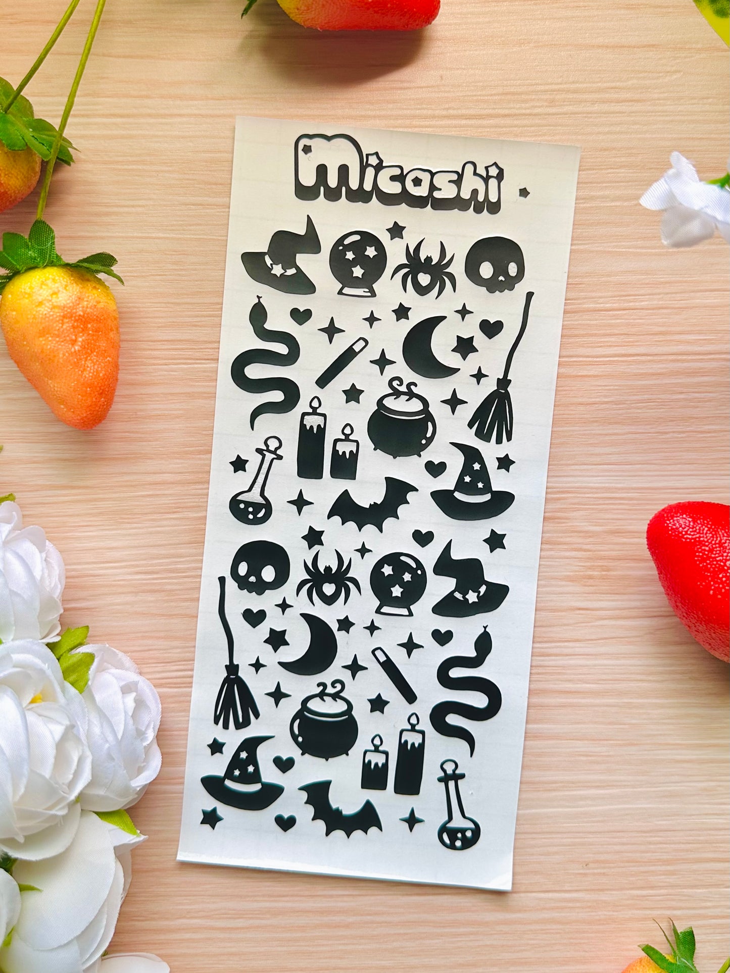 Spooky Magic Wtich Holographic Stickers Sheet