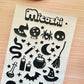 Spooky Magic Wtich Holographic Stickers Sheet