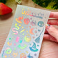 Deco Holographic Stickers Sheet (16 Styles options)