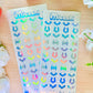 Bats Holographic Stickers Sheet