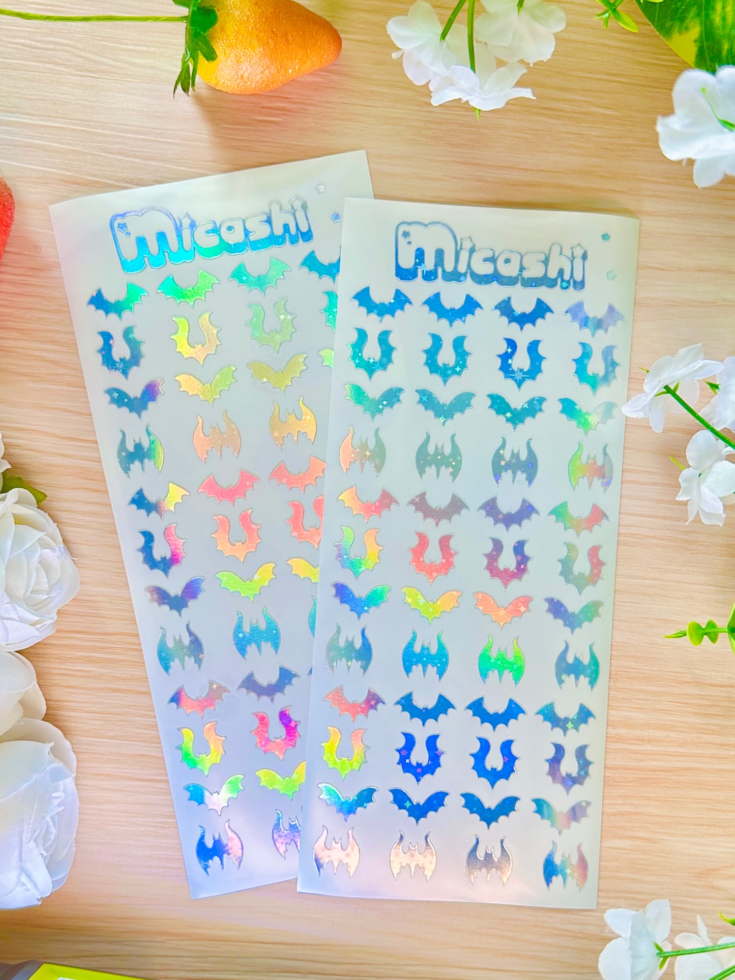 Bats Holographic Stickers Sheet