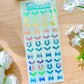 Bats Holographic Stickers Sheet