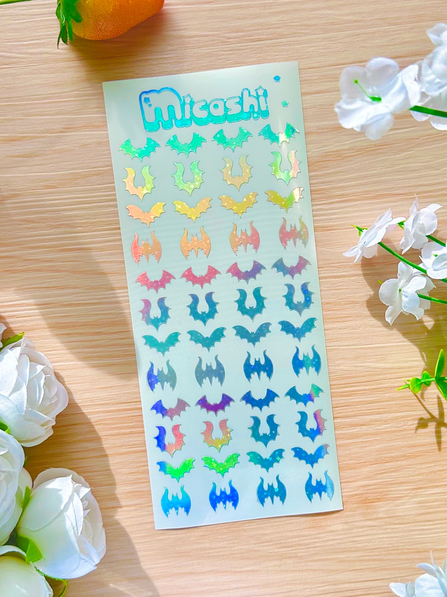 Bats Holographic Stickers Sheet