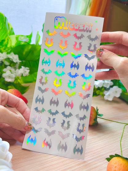Bats Holographic Stickers Sheet