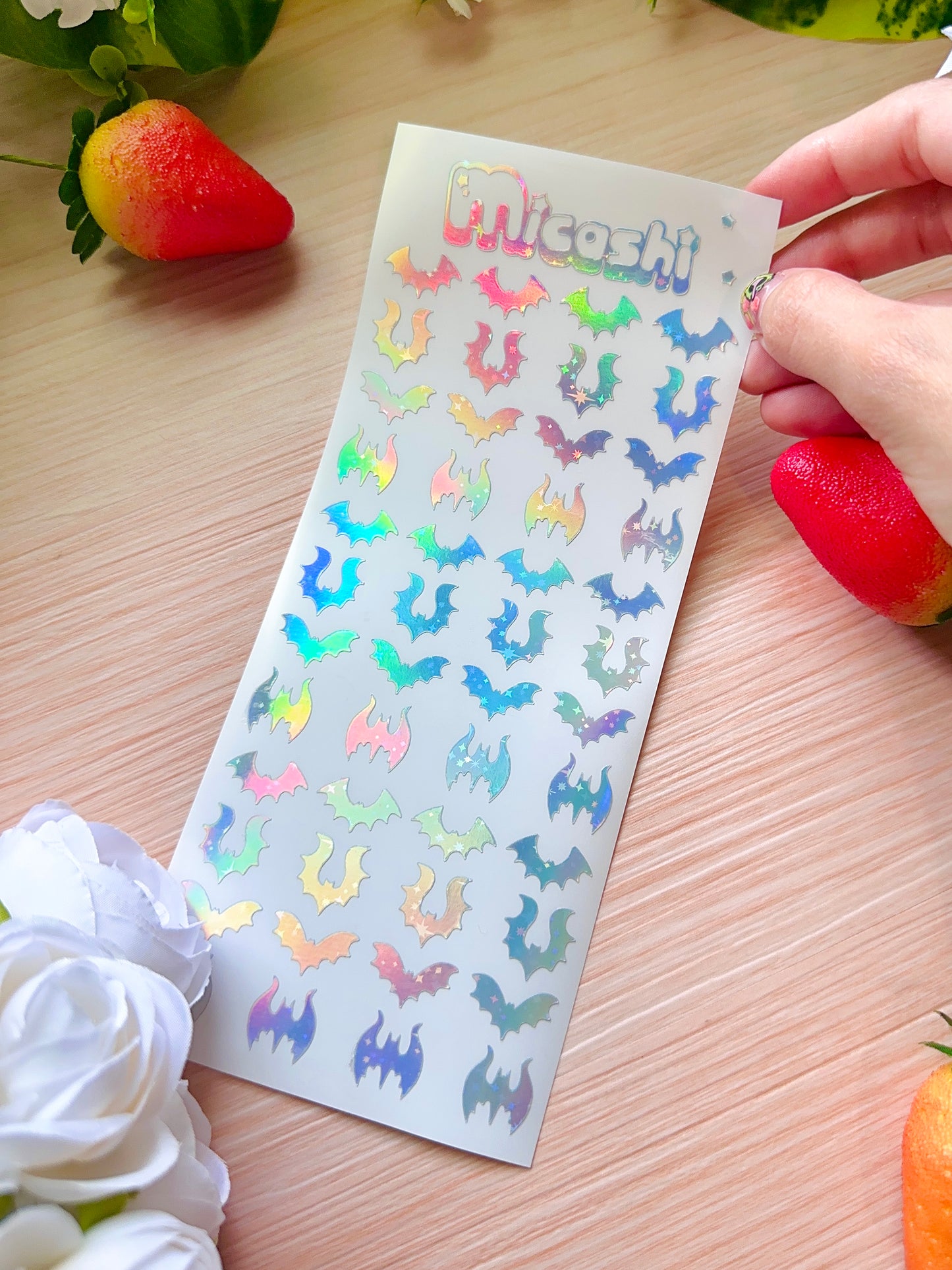 Bats Holographic Stickers Sheet
