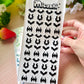 Bats Holographic Stickers Sheet