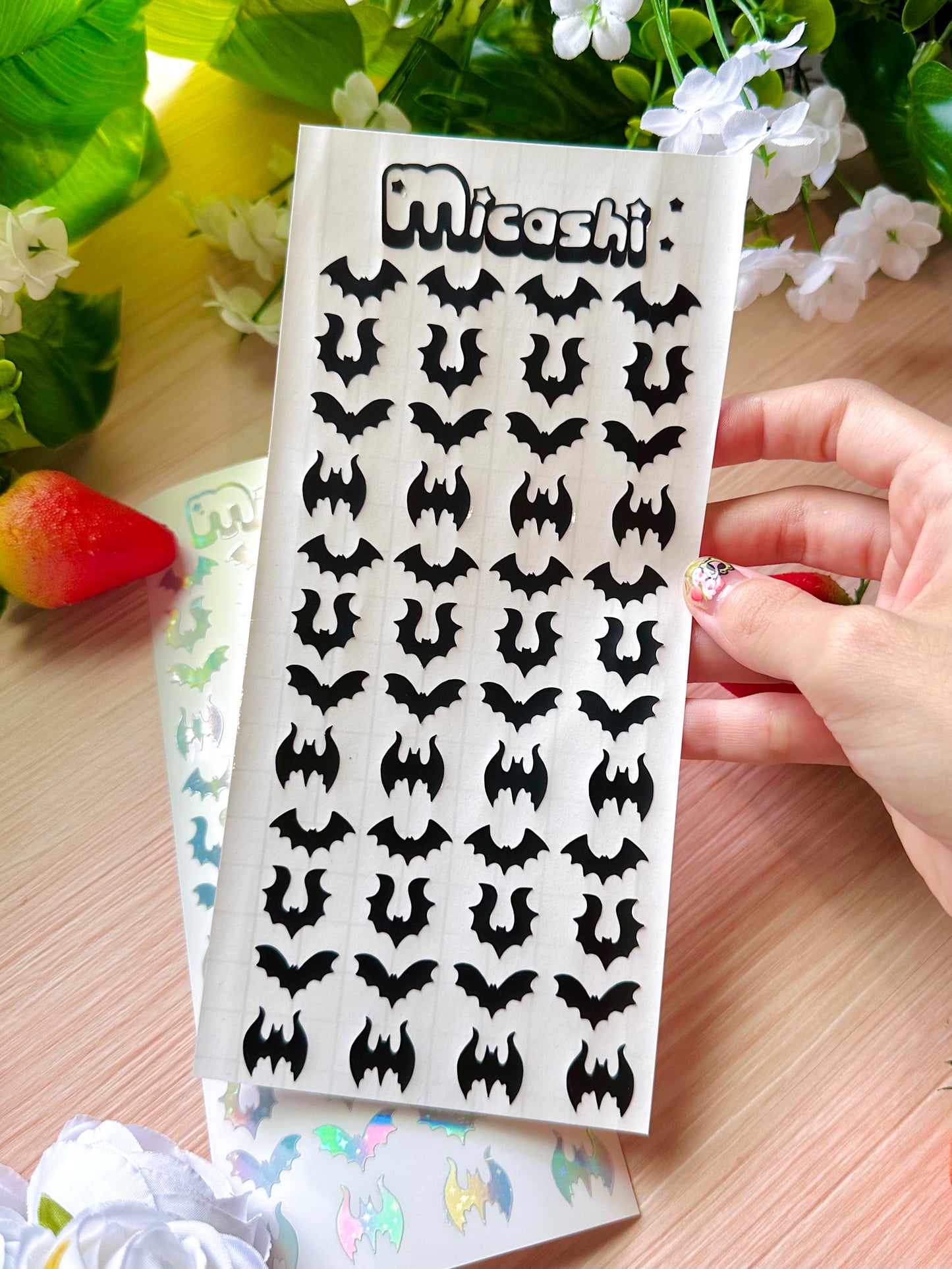 Bats Holographic Stickers Sheet