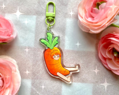 Carrot Boy Acrylic Charm 2.5" Double sided