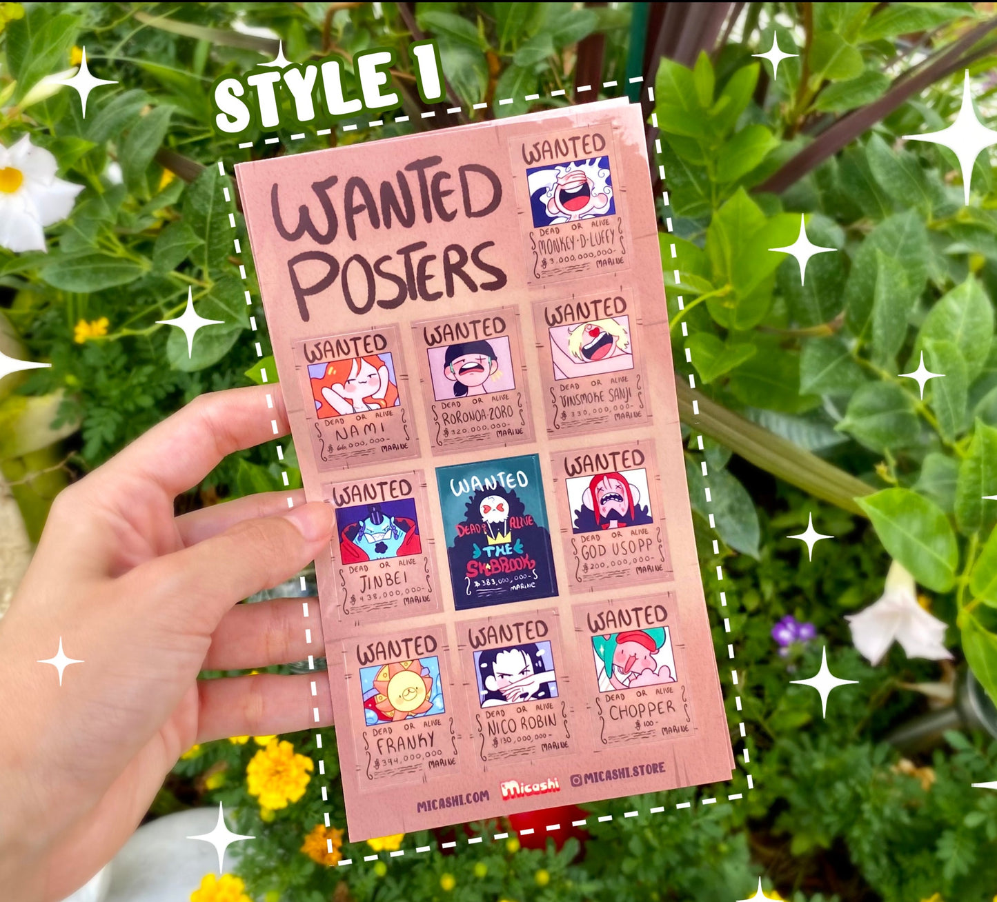 Silly Wanted Posters sticker Sheet - Vinyl Waterproof