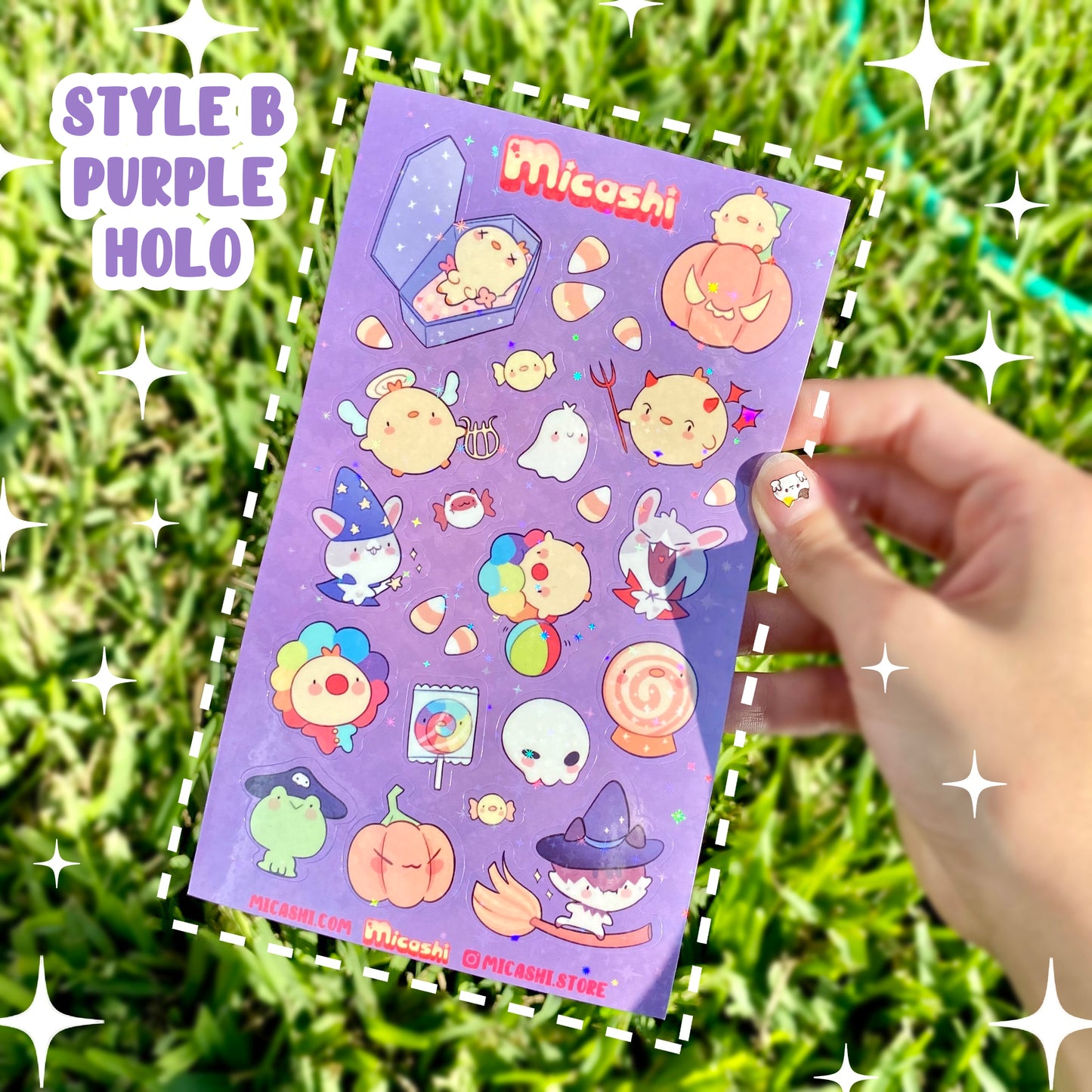 Spooky Pipa Friends Sticker sheets! - Halloween cute kawaii stickers