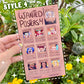 Silly Wanted Posters sticker Sheet - Vinyl Waterproof