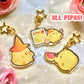 La Pipa Keychains! - Acrylic epoxy Cute chick charms