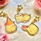 La Pipa Keychains! - Acrylic epoxy Cute chick charms