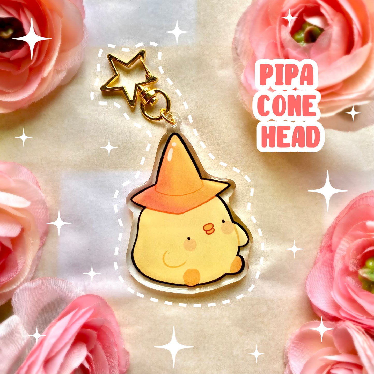 La Pipa Keychains! - Acrylic epoxy Cute chick charms