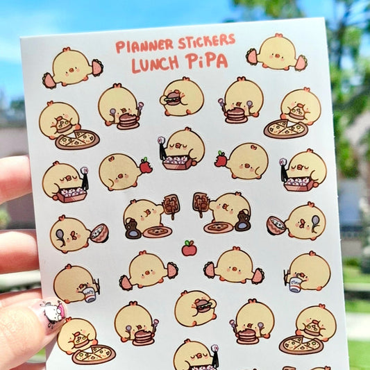 Lunch Pipa 🍎 Planner Sticker Sheet